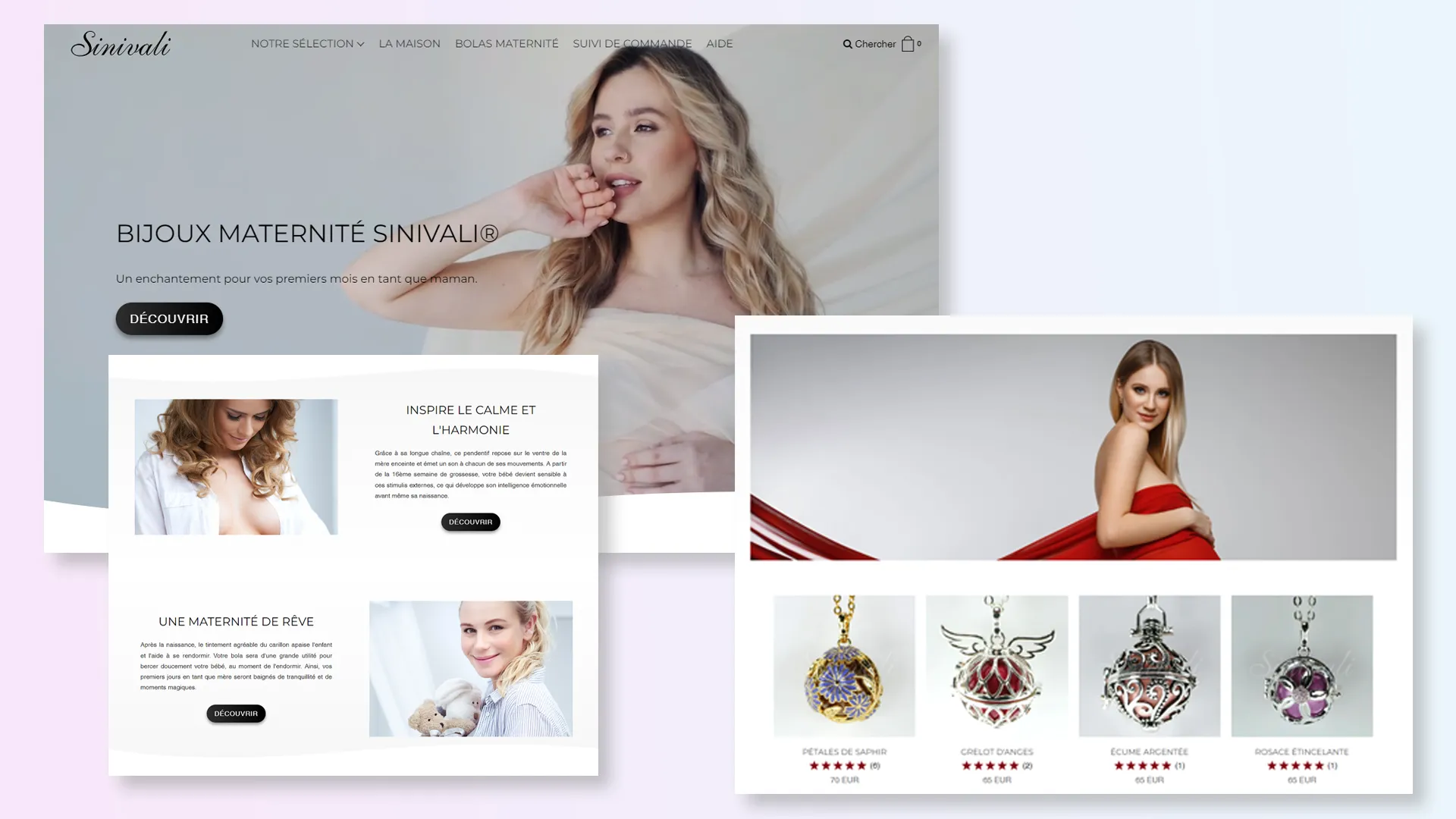 Sinivali Shopify store